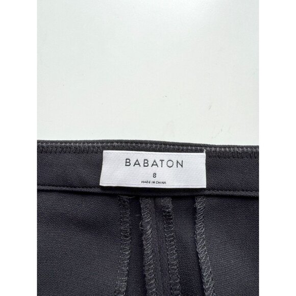Aritzia BABATON ATELIER Black Crepe Tapered Leg Ankle Trousers Pants, Size 8 - Picture 9 of 12